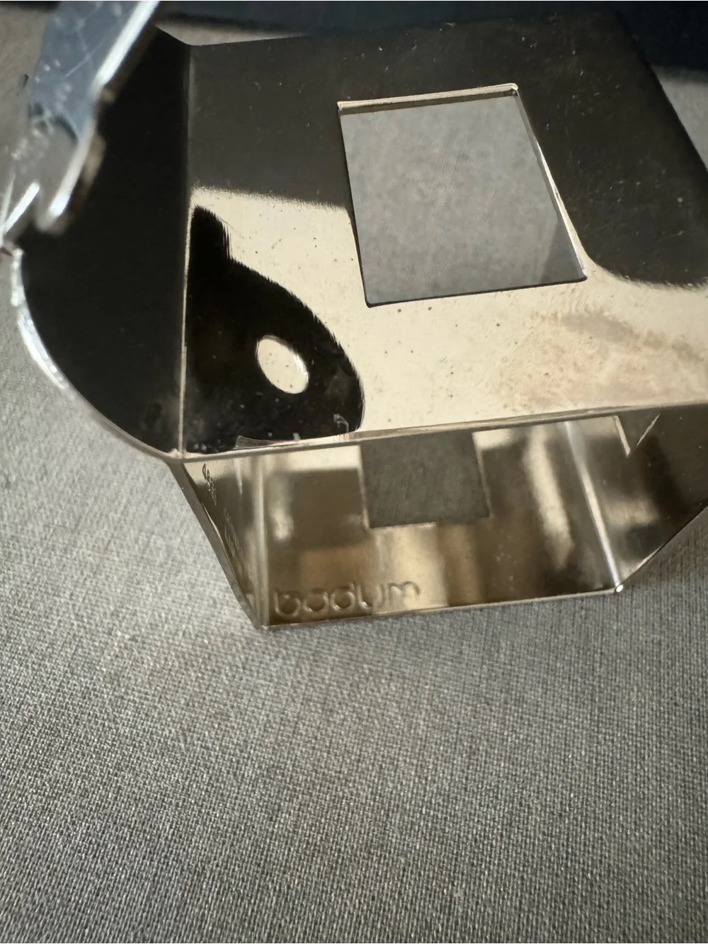 Vintage Crate & Barrel Stainless Steel Napkin Rings with 4 different designs